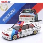 Werk83 1/18 1989 bmw m3 e30 #15 roberto ravaglia dtm champion with collectors box, white/red/blue