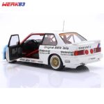 Werk83 1/18 1989 bmw m3 e30 #15 roberto ravaglia dtm champion with collectors box, white/red/blue - Image 2