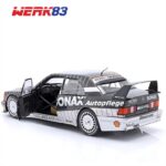 Werk83 1/18 1992 mercedes-benz 190e 2.5-16 evo ii #3 klaus ludwig dtm champion, black/white - Image 2