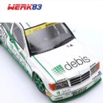 Werk83 1/18 1991 mercedes-benz 190e 2.5-16 evo ii #20 michael schumacher dtm race norisring, green/w - Image 3