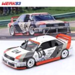 Werk83 1/18 1989 audi 90 imsa gto #04 rohrl miller high life 500km imsa, white/red/black