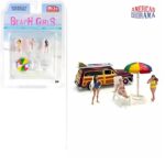 American Diorama 1/64 beach girls figure set