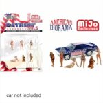 American Diorama 1/64 patriot girls mijo figure set, various