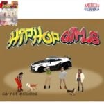 American Diorama 1/64 hip hop girls figure set, various