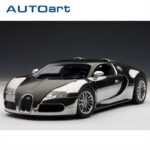 AUTOART 1/18 bugatti veyron 16.4 pur sang edition, chrome/black