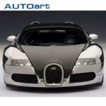 AUTOART 1/18 bugatti veyron 16.4 pur sang edition, chrome/black - Image 3