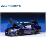 AUTOART 1/18 2005 nissan skyline gt-r r34 z-tune, midnight purple