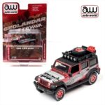 Auto World 1/64 2018 jeep rubicon unlimited *geolandar yokohama*, silver/red