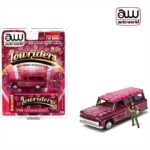 Auto World 1/64 1965 chevrolet suburban lowrider with figure