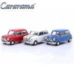 Cararama 1/43 mini cooper *the italian job* 3 car set, red/white/blue