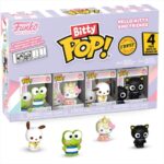Funko Bitty Pop! 4-Pack: Hello Kitty and Friends - Keroppi, Hello Kitty, Pochacco, Chococat Vinyl Fi