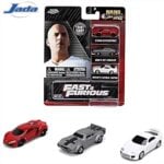 JADA 3-pack nano cars wave 4 *fast  furious*, red/grey/white