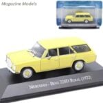 Magazine Models 1/43, 1972 mercedes benz 220d rural, yellow