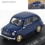 Magazine Models 1/43 1957 fiat 600, blue