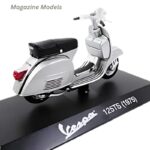 Magazine Models 1/18 1975 vespa 125ts, grey - Image 2