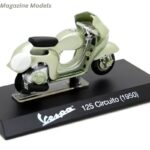 Magazine Models 1/18 1950 vespa 125 circuito, green - Image 2