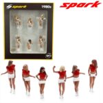 Spark 1/43 figurine set grid girls 1980s