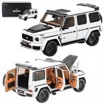 Almost Real 1/18 2020 brabus mercedes-amg g63, polar white