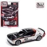 Auto World 1/64 2019 dodge challenger srt hellcat #23 *yokohama*, white/black