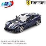 BBR 1/64 2023 ferrari 812 competitizone, blu tour de france