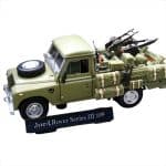 Cararama 1/43 land rover 109 military, green