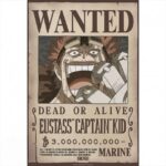 Abysse One Piece - Eustass Captain Kid Wanted Poster 52x38cm