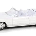 GreenLight 1/64 1976 cadillac eldorado convertible, white with bull horns hood ornament