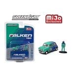 GreenLight 1/64 1967 austin mini cooper s 1275 mki #22 *falken tires* including a race car figure, g