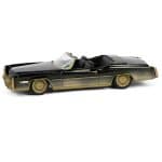 GreenLight 1/64 1976 cadillac eldorado convertible *california lowriders series 6*, black/gold