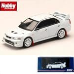HOBBY JAPAN 1/64 mitsubishi lancer rs evolution 6 t.m.e., scortia white