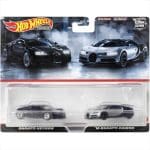 Mattel Hot Wheels Premium: 2 Pack 1/64 - 2012 Bugatti Veyron / 2016 Bugatti Chiron