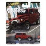 Hotwheels 1/64 Fast  The Furious HRT96 Toyota Land Cruiser FJ43, Red/White 4/5