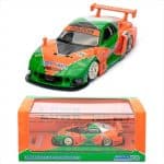 INNO MODELS 1/64 lbwk mazda rx7 fd3s lb super silhouette, green/orange