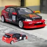 Inno Models 1/64 honda civic type-r ek9 *advan*, red/black