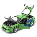 JADA 1/24 Fast And Furious -  1995 Brians Mitsubishi Eclipse Green - Image 2