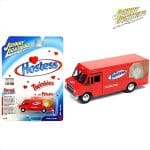 Johnny Lightning 1/64 1990 gmc step van delivery truck *hostess*, red