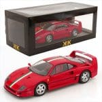 KK Scale 1/18 ferrari f40 italia design with red seats, red/white/green
