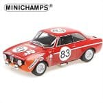 Minichamps 1972 alfa romeo gta 1300 junior, autodelta, facetti/truci, scale: 1/18 spa 24h, red
