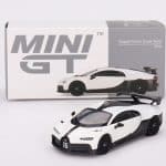 Mini GT 1/64 bugatti chiron, pur sport white