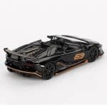 Mini GT 1/64 2023 lamborghini aventador svj 63 roadster, nero aldebaran - Image 2