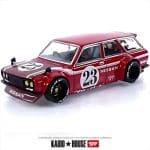 Mini GT 1/64 datsun kaido 510 wagon carbon fiber v2, red