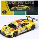 Para64 1/64 2019 audi r8 lms evo #5 phoenix racing fia macau gt, yellow/red