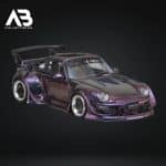 Street Weapon 1/64 rwb 993, chameleon low tail, purple