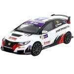 Tarmac 1/64 honda civic type r fk2 #81 macau guia 2.0t winner livery macau gp, white/black