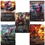 MTG Magic The Gathering - Secret Lair - Marvel Deadpool - 5 Cards - Image 2