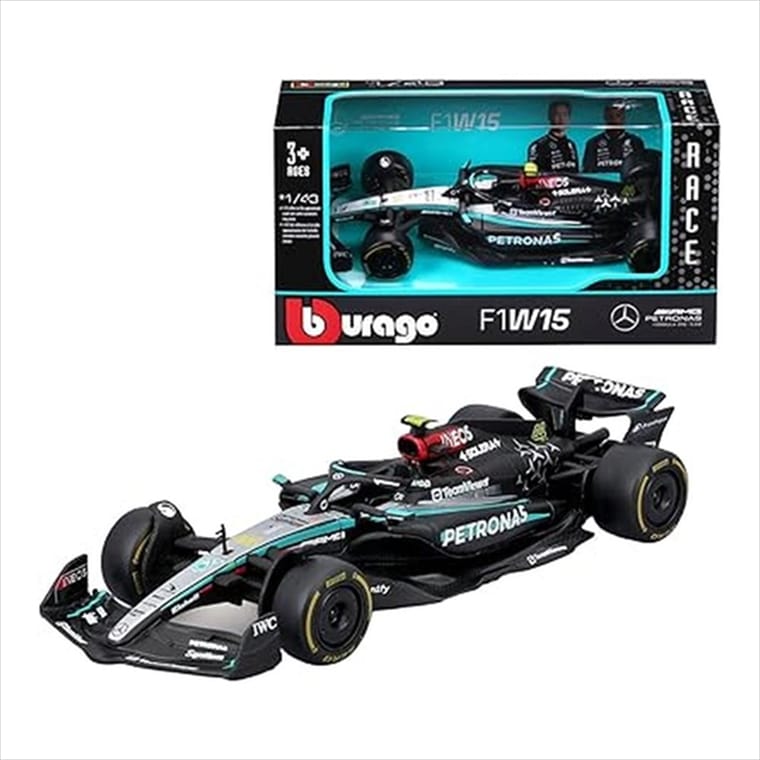 BURA38208LH.jpg Bburago Formula 1 1/43 #38208LH Mercedes F1W15 Amg Petronas #44 Lewis Hamilton - Image 1