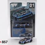 MINI GT 1/64 2023 nissan silvia s15 #46 naoki nakamura, d-max racing d1 grand prix, blue