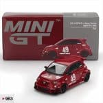 MINI GT 1/64 2024 fiat abarth 959 lb-works x abas works, red