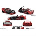 MINI GT 1/64 1978 nissan fairlady z kaido gt advan, black/red - Image 2