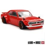 MINI GT 1/64 1969 nissan skyline gt-r kpgc10 kaido street v1, red